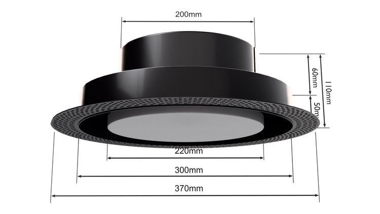 Ventech Round Frameless Vent - VRG300