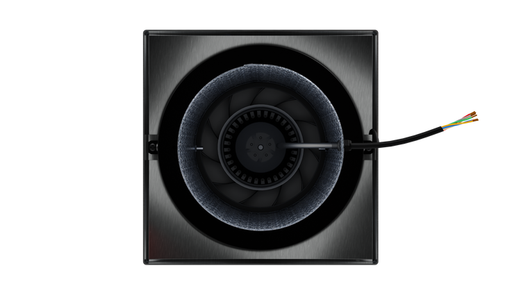 Bottom Profile - Ventech Tube Mounted Roof Extractor Fan